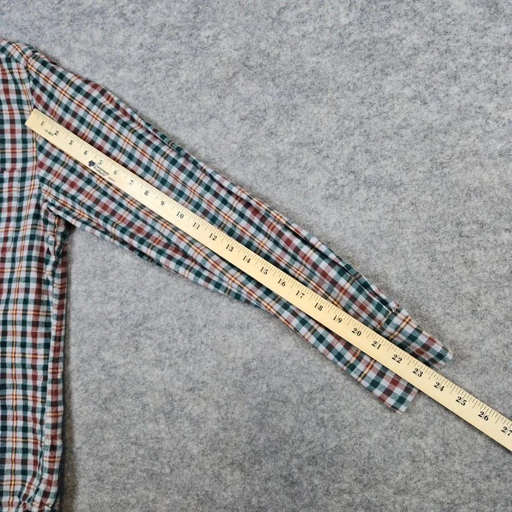 J Crew Men's Multicolor Checks Button Down‎ Shirt Size S 100% Cotton Re-Imagined